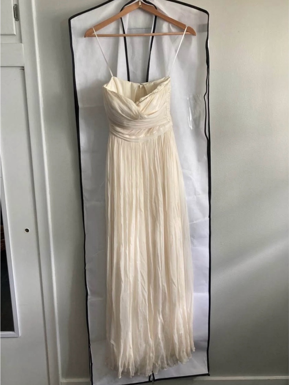 J. Crew Cream Chiffon Wedding Gown